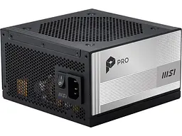 Блок живлення MSI PRO A850PL PCIE5 - мініатюра 2