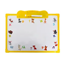Інтерактивна дошка Весела Абетка SK 0020(Yellow) 2 в 1, для малювання, українська мова - мініатюра 2