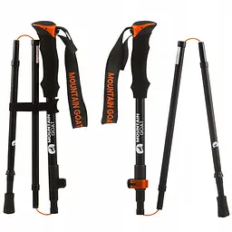 Трекінгові палиці Mountain Goat Pro+ 43-130 см MG0008 Black/Orange (P-5907739318251) - мініатюра 7