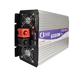 Інвертор перетворювач напруги Changi CJ-6000Q 6000 W 12 V 24 V 48 V DC-AC 220 V чистий синус - мініатюра 3