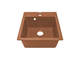 Кухонна мийка Adamant BRICK terra-cotta 460x515x200 мм, без крила 46 см - мініатюра 2