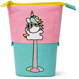 Пенал-органайзер Pop-up Pencil Case Stephen Joseph 17(10)x12x6 см поліестер рожевий з салатовим