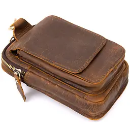 Чоловіча шкіряна сумка Vintage 10,5х17х4 см sum0013978 - мініатюра 3