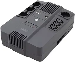ДБЖ 800VA/480W LED RJ45 USB 4xSchuko+3xC13 Digitus teh0013466