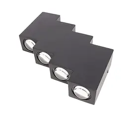Підсвітка Brille фасадна LED 8W WW IP54 BK (AL-620/8) - мініатюра 4