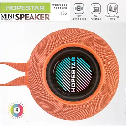 Портативна Bluetooth-колонка Hopestar H56 Помаранчевий - мініатюра 2