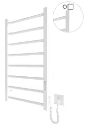Електрична рушникосушарка HF Leeds 770x430 white matte 6.1.0801.06.WM, Білий матовий, універсальне (коннектор), Електронний