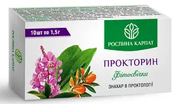 Фітосвічки прокторин 10 шт Рослина Карпат