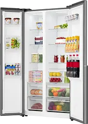 Холодильник Gorenje SBS, 179х62х91см, 2 двері, 347 (197) л, А +, NF +, Інв., Зона св-ті, Зовн. Диспл, нерж - мініатюра 5