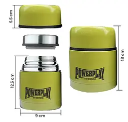 Термос харчовий PowerPlay 9003 Жовтий 500 мл (PP_9003_500ml_Yellow) - мініатюра 6