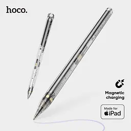 Стилус Hoco GM110 Transparent Explore Series Active Pad White (6942007616744) [105245] - мініатюра 4