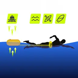 Буй для плавання TSUNAMI Basic надувний Yellow (P-5907739316806) - мініатюра 5