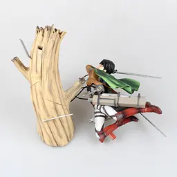Фігурка Kotobukiya Атака Титанів Леві Аккерман Attack on Titan Levi Ackerman 25 см АТ LA 22.237 - мініатюра 3