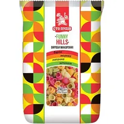 Макаронні вироби Сто пудів Funny Hills фігурні кольорові 350 г