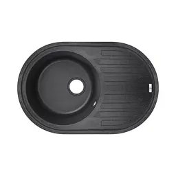 Кухонна мийка Lidz 780x500/200 BLA-03 (LIDZBLA03780500200), Чорний