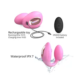 Віброяйце з вакуумною кліторальною стимуляцією Love To Love Wonderlover PINK PASSION Love To Love SO9616 97308 - мініатюра 7