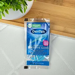 Флос-зубочистки DenTek Sensitive Gums (комфортне очищення для чутливих ясен)