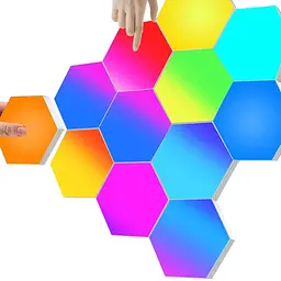 Світлодіодні шестикутні світильники Amailtom з дистанційним керуванням RGB сенсорні