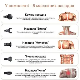 Перкусійний ручний масажер для тіла і м'язів Medica+ MassHand Pro 5.0   - мініатюра 6
