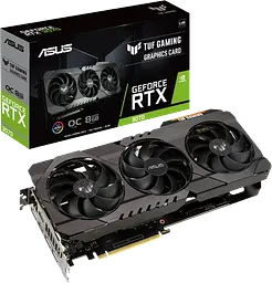 Відеокарта GeForce RTX 3070 8GB Asus TUF Gaming OC V2 (TUF-RTX3070-O8G-V2-GAMING) Б/В - мініатюра 1