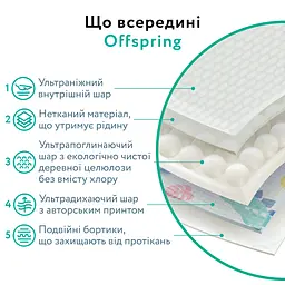 Підгузки-трусики Offspring ABC Dance розмір L (9-14 кг) 72 шт. (2 уп. х 36 шт.) - мініатюра 8