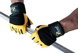 Рукавички для фітнесу Olimp Sport Nutrition Hardcore Raptor, Yellow - XL - мініатюра 4