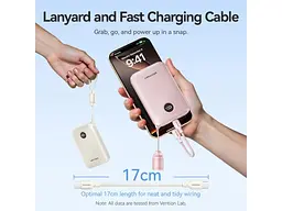 Зовнішній акумулятор (Power Bank) Vention 10000mAh 22.5W Beige (FKAN0-C) - мініатюра 4