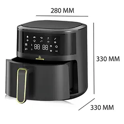 Безолійна аерофритюрниця Crownberg CB-5550, 2000 Вт, 5 л - мініатюра 4