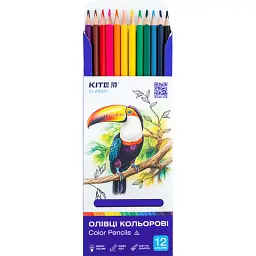 Олівці кольорові Kite Classic тригранні 12 шт. (K-053) - мініатюра 2