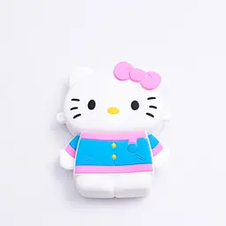 Дитяча сумочка Hello Kitty силіконова на блискавці 13*10*3 см, білий Yiwu HP-55-1W - мініатюра 2