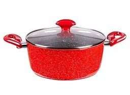 Каструля з мармуровим покриттям Bohmann BH 7357-28 см 4,8 л Red