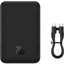 Портативна батарея Baseus Magnetic Mini Wireless Fast Charge 20000 mAh 20W PPCX150001 Black - мініатюра 7