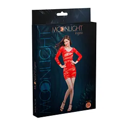 Напівпрозора сукня Moonlight Model 04 XS-L Red - мініатюра 2