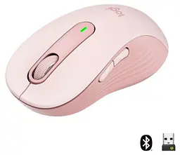 Миша Logitech Signature M650 L Wireless рожевий (910-006237) (6794326) - мініатюра 2