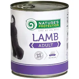 Консерви для собак Nature's Protection Adult Lamb з ягням 800 г (KIK24632)