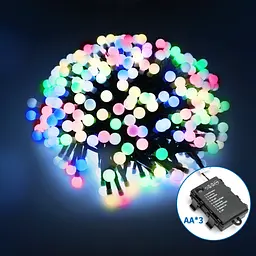 Батарейна гірлянда міні феєрверк кульки різнокольорова 2.5 м 25LED IP44