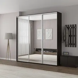 Шафа-купе Idea серія 7 240 x 60 x 210 см Венге темний Дзеркало