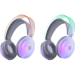 Навушники бездротові Defender FreeMotion B651 Bluetooth+3,5мм+USB-C, RGB Білий - мініатюра 9