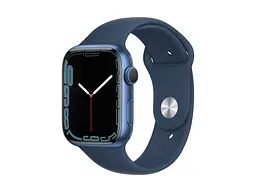 Смарт-часы Apple Watch Series 7 GPS 45mm Blue Aluminum Case With Blue Sport Band (MKN83)