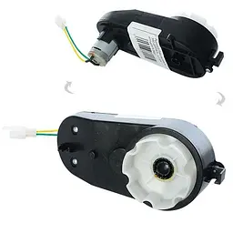 Редуктор у зборі з мотором для мотоцикла M 3582 6V RPM16000 довжина 17см