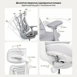 Ігрове крісло LiberNovo Omni Space Gray (CP-GW-0000015-00-00) - мініатюра 10