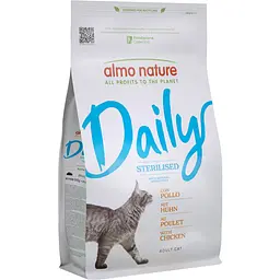 Сухий корм для стерилізованих котів Almo Nature Daily Cat Sterilised з куркою 1.2 кг