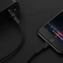 Кабель ZMi Cable USB to Lighting Kevlar 2A 1m AL803 Black - мініатюра 4