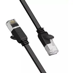 Патч-корд 3м, U/UTP cat 6 RJ-45 COPPER black Ugreen (U_50186)