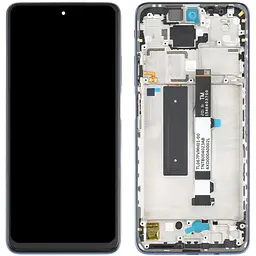 Дисплей Xiaomi Mi 10T Lite / Redmi Note 9 Pro 5G чорний, оригінал PRC, з рамкою сірого кольору, Pearl Gray