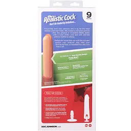 Фалоімітатор Doc Johnson The Realistic Cock ULTRASKYN 9 Inch, 22.9 см - мініатюра 12