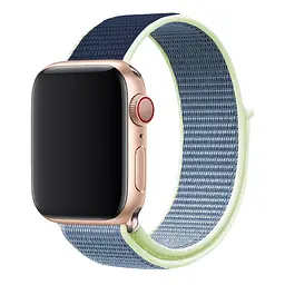 Ремінець Universal Nylon Apple Watch 49/Watch 45/Watch 44/Watch 42mm Yellow Blue (37189_3667602)