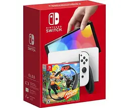 Ігрова консоль Nintendo Switch OLED model White + Ring Fit Adventure - мініатюра 6