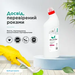 Засіб для миття туалету DeLaMark з ароматом вишні 1 л (4820152330758) - мініатюра 5