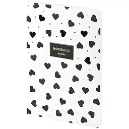 Книга записна A5 в клітинку Black&White 80 аркушів (8700-26-A) - мініатюра 2
